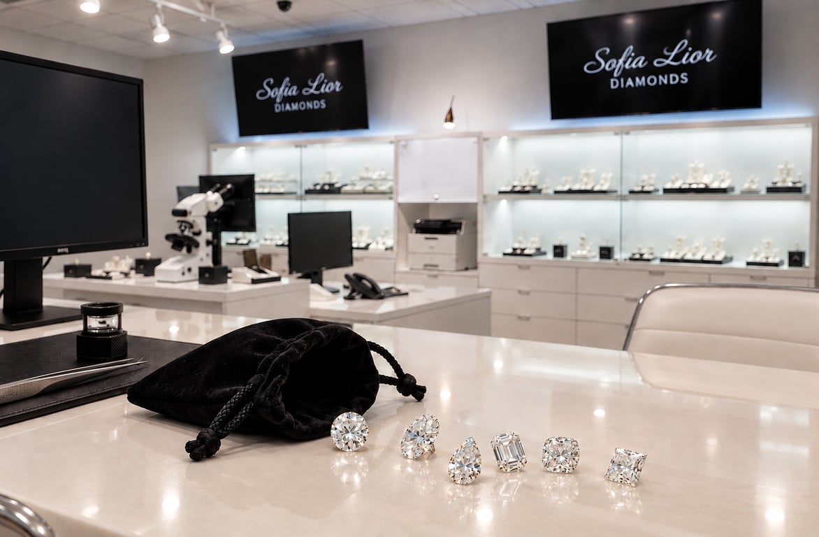 lab created diamonds in shop